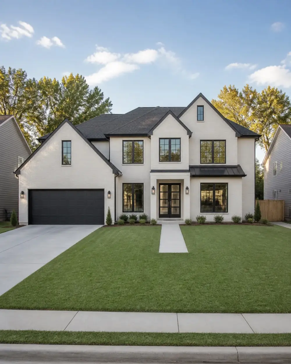 Suburban home before landscape design